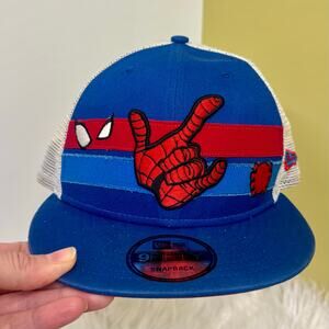 New Era Spiderman Marvel Trucker Snapback Embroidery Mesh Hat NEW